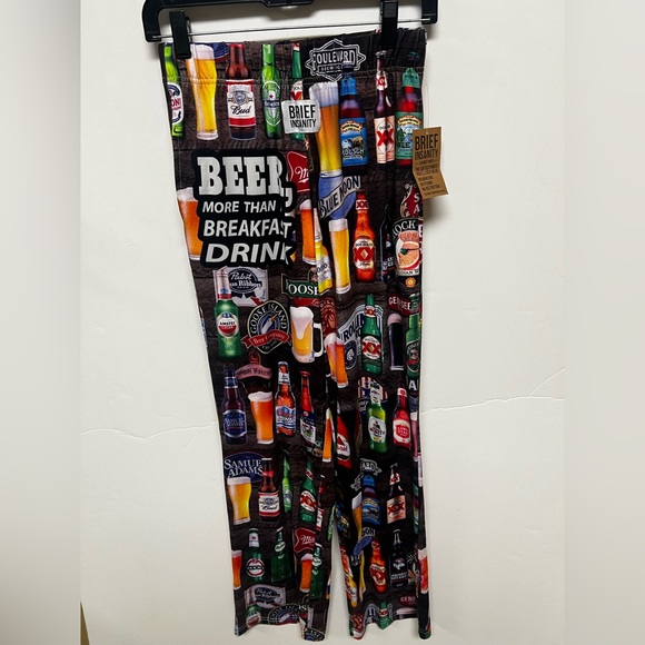 Brief Insanity Other - BRIEF INSANITY “BEER FOR BREAKFAST” LOUNGE PAJAMA PANTS - SIZE SMALL NWT
